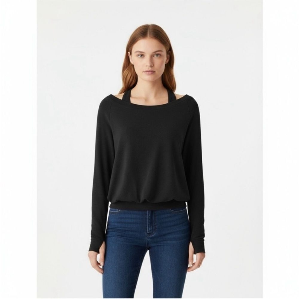 New OGL LiteWarm Multi-Wear Layering Brami Top -Black Size S